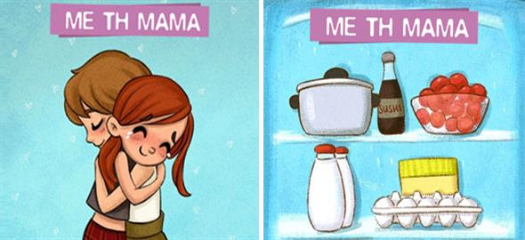 8 σκιτσάκια που μας θυμίζουν πόσο ανάγκη έχουμε τη μαμά μας!