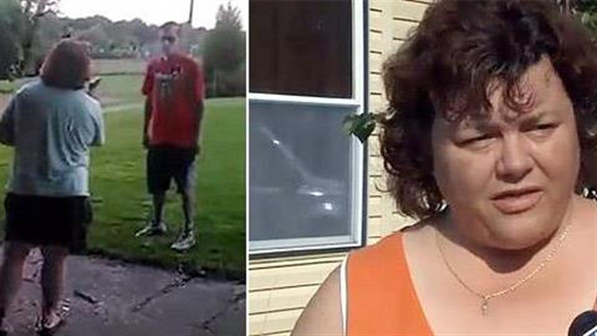 Εκφόβιζαν τον γιο της και… έβγαλε όπλο: Δείτε το βίντεο!