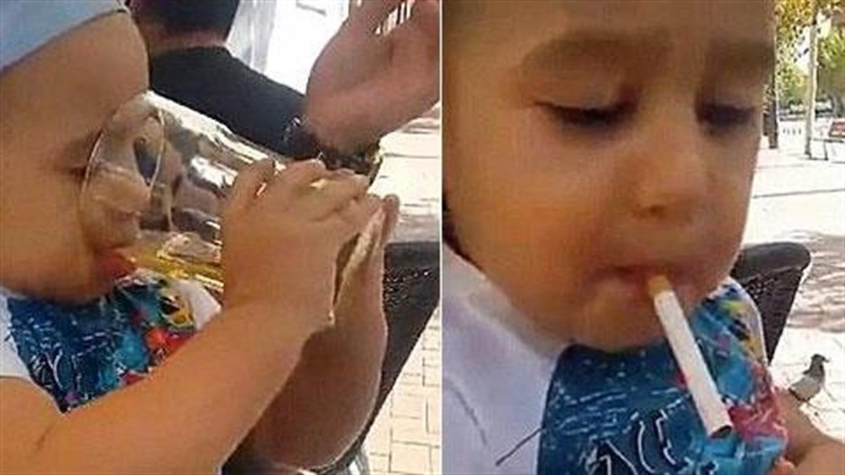 Άντρας αναγκάζει νήπιο να πιει μπύρα και να καπνίσει!