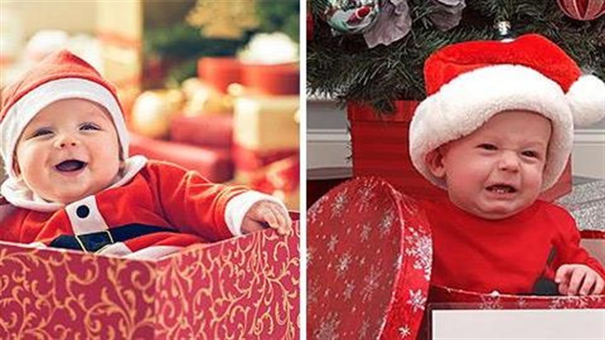 10 αποτυχημένες (αλλά ξεκαρδιστικές) χριστουγεννιάτικες φωτογραφίες μωρών