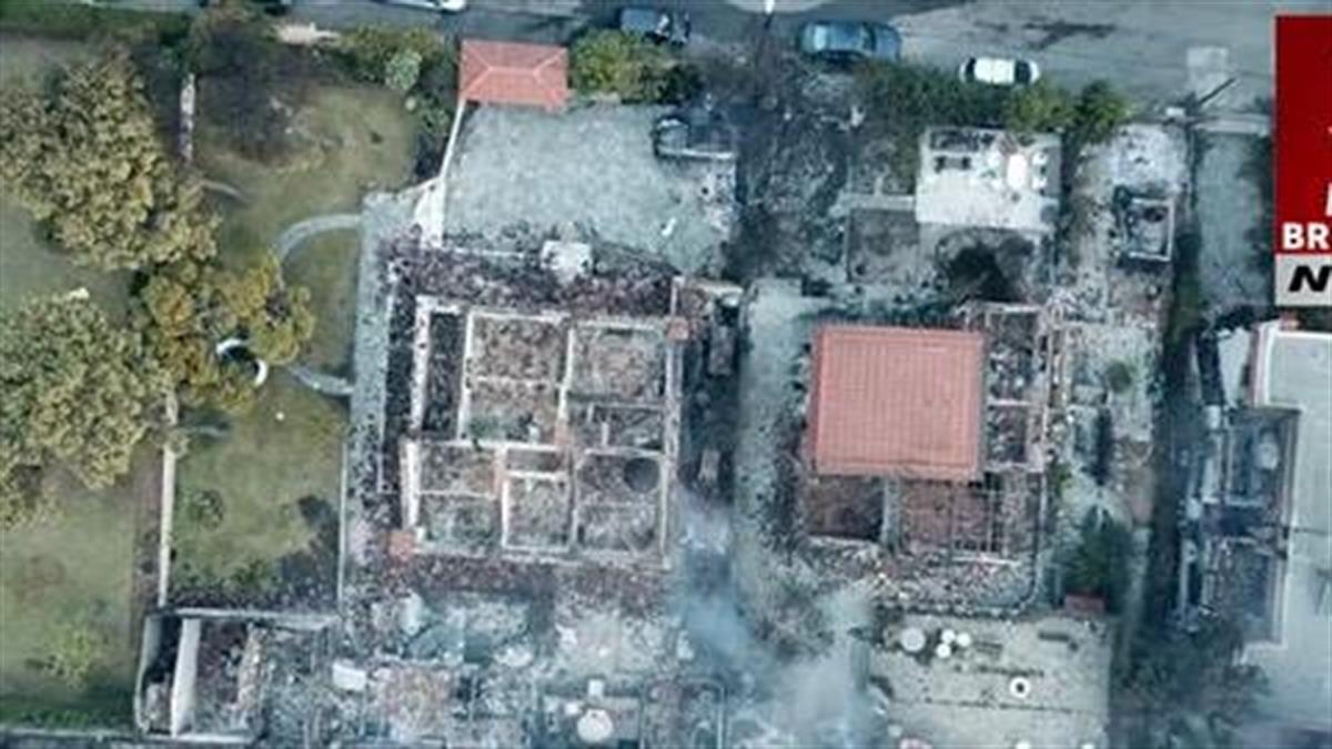 Το βίντεο Drone από το Μάτι που αποκαλύπτει το μέγεθος της καταστροφής