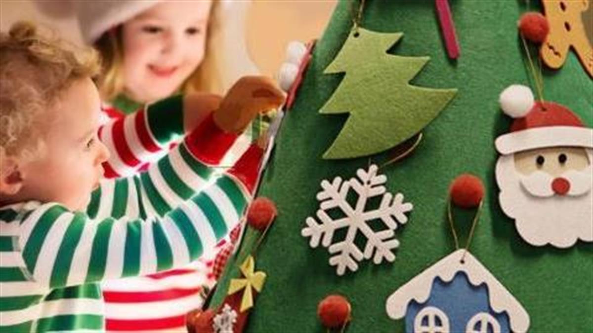 Στολίστε ένα χριστουγεννιάτικο δέντρο που είναι ασφαλές για το παιδί