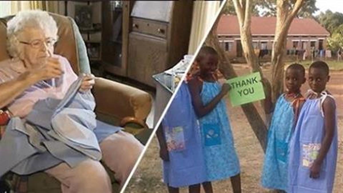 Η γιαγιά που ράβει κάθε μέρα ένα φόρεμα για κάποιο φτωχό κορίτσι στην Αφρική