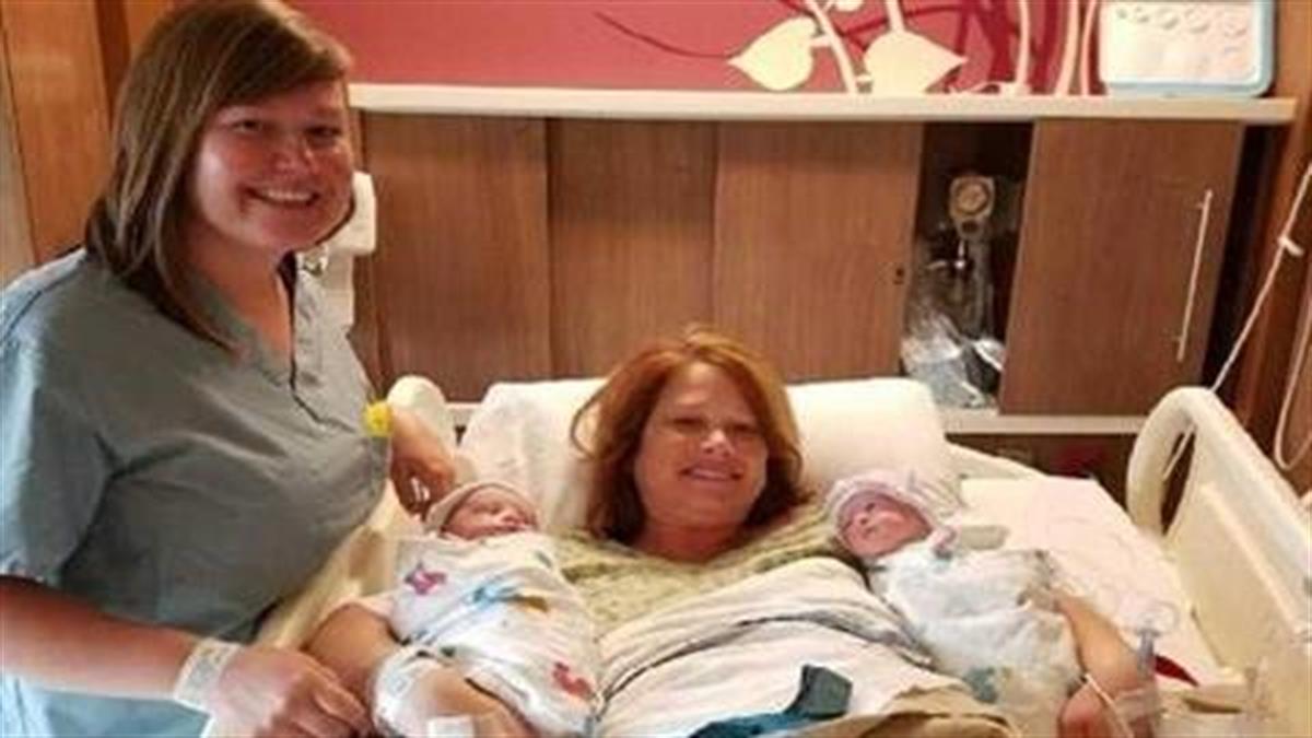 42χρονη μητέρα γέννησε τα δίδυμα της κόρης της που έπασχε από καρκίνο!