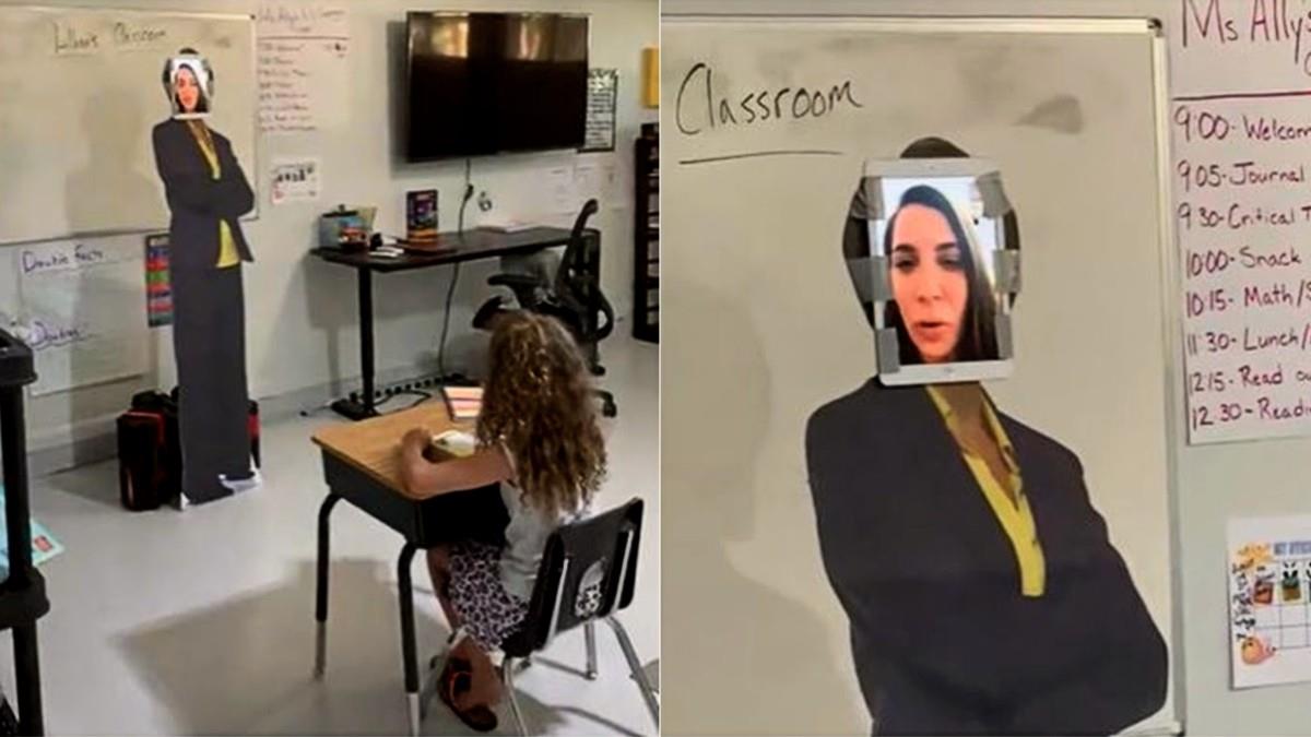 Πατέρας έφτιαξε «αληθινή» σχολική αίθουσα για την κόρη του και την δασκάλα της