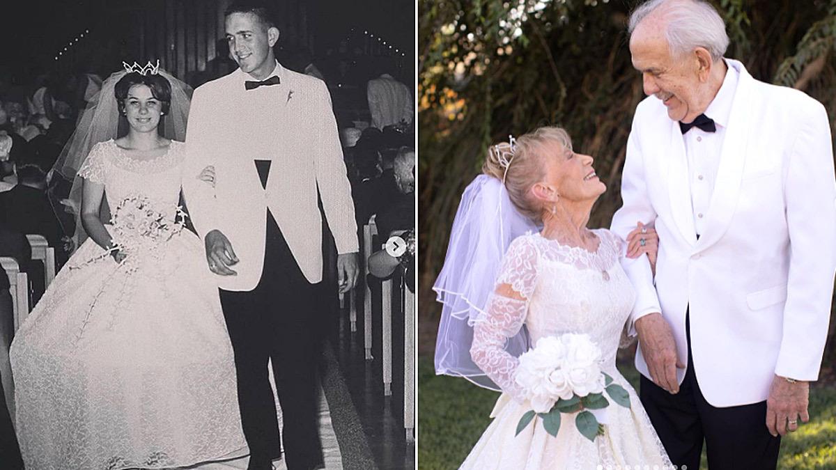 Ντύθηκαν γαμπρός και νύφη και φωτογραφήθηκαν για να γιορτάσουν 59 χρόνια γάμου