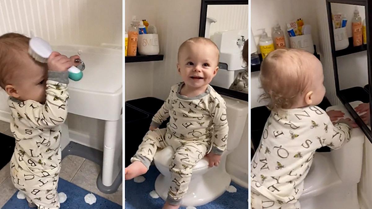 Μαμά έφτιαξε μπάνιο-μινιατούρα για να μάθει το μωρό της να πηγαίνει τουαλέτα