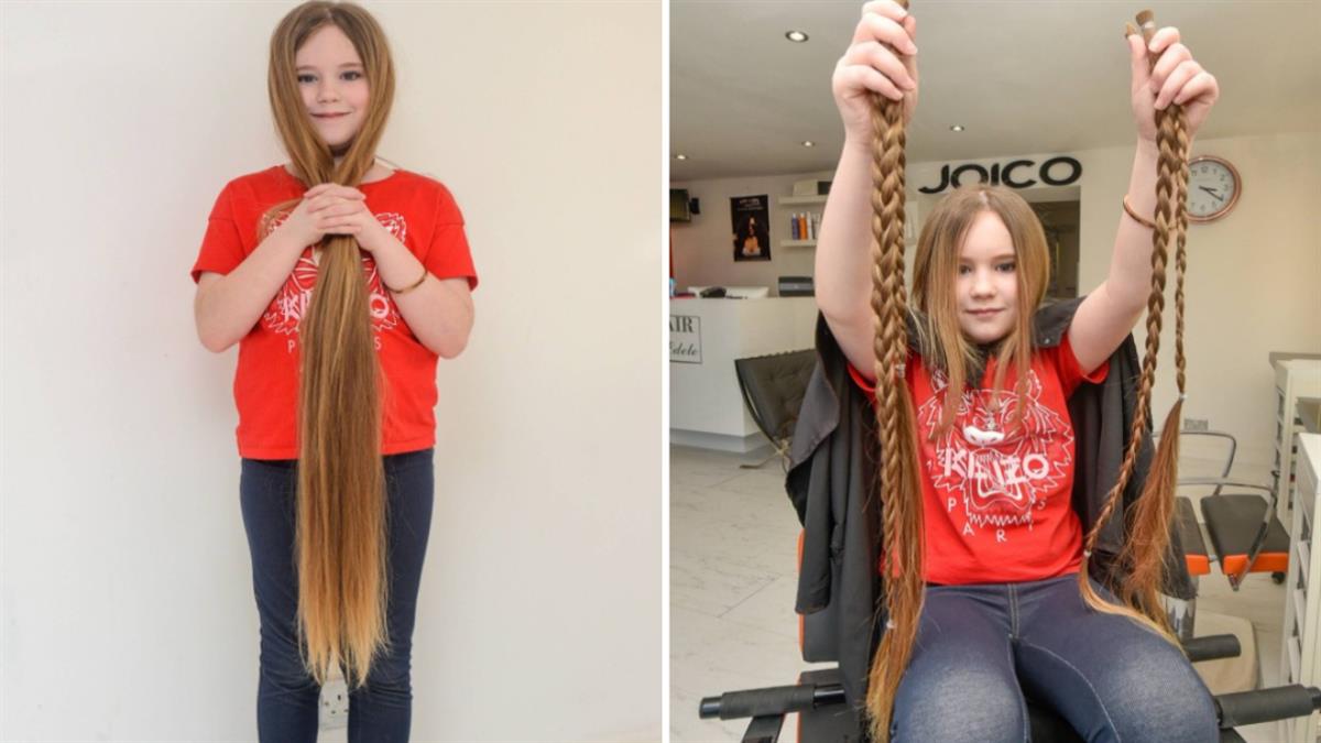 8χρονη έκοψε πρώτη φορά τα μαλλιά της για να τα δωρίσει σε παιδιά με καρκίνο