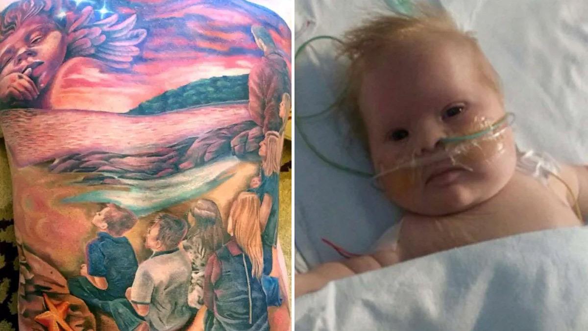 Έκανε τατουάζ τον νεογέννητο γιο του που έφυγε από τη ζωή 27 ημερών