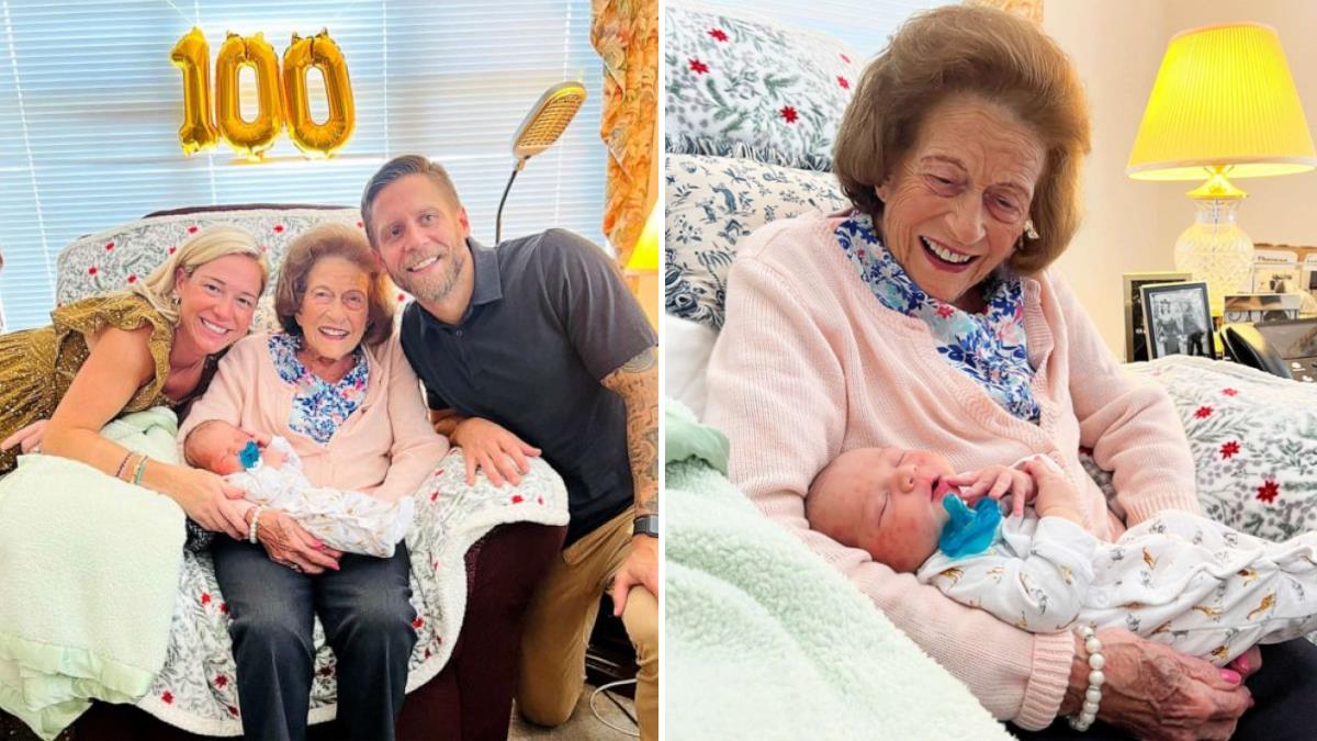 99χρονη γνώρισε το 100ο δισέγγονό της με δάκρυα χαράς και συγκίνησης!