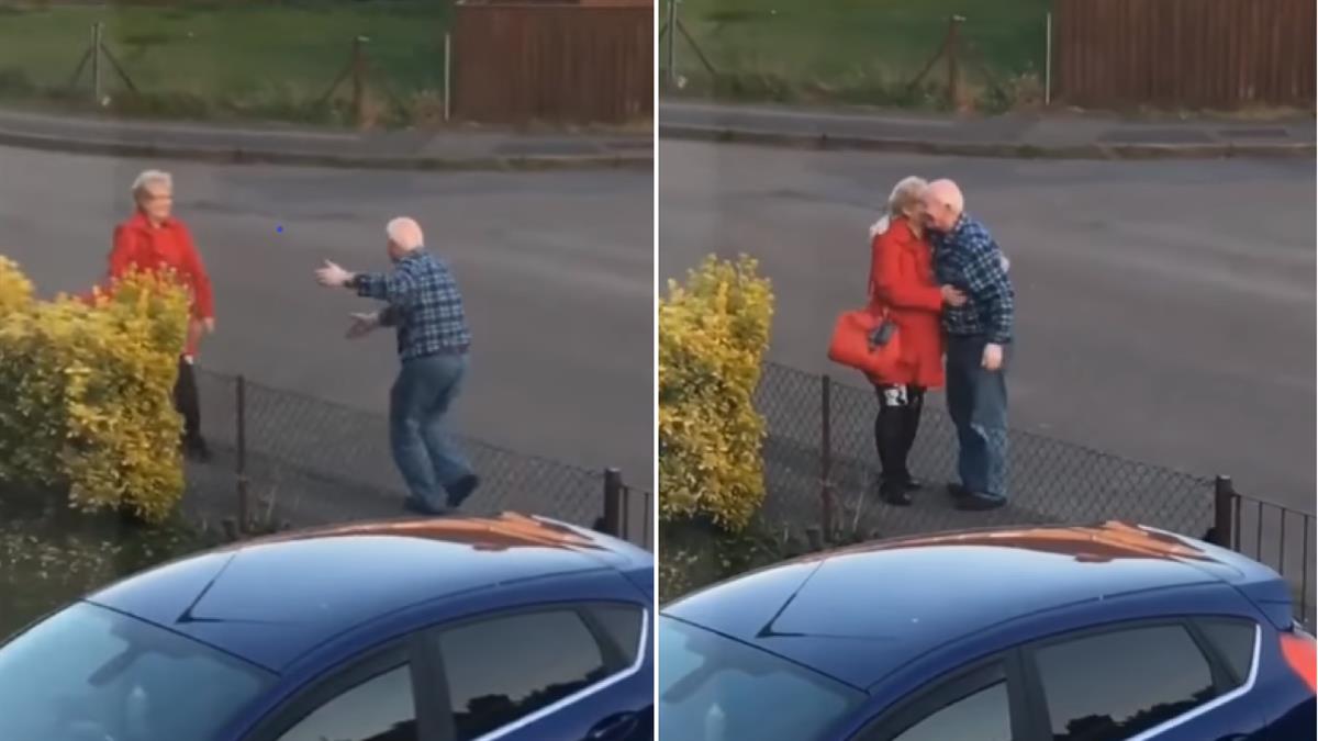 Ερωτευμένος παππούλης υποδέχεται πάντα τη γυναίκα του στο σπίτι με έναν… χορό!