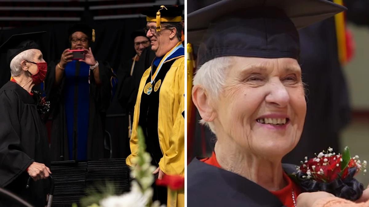 Σούπερ γιαγιά έκανε το όνειρό της πραγματικότητα και πήρε πτυχίο στα 90 της χρόνια