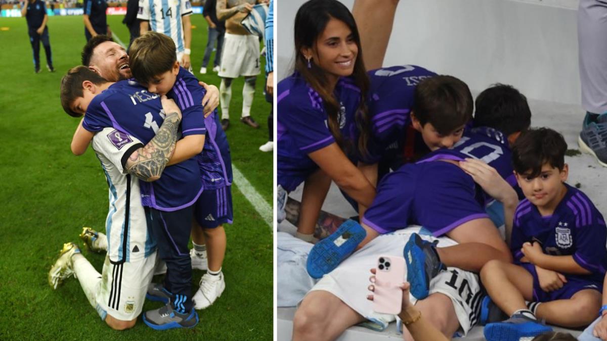 Ο Μέσι πανηγύρισε το Παγκόσμιο Κύπελλο μέσα στην αγκαλιά των 3 παιδιών του!