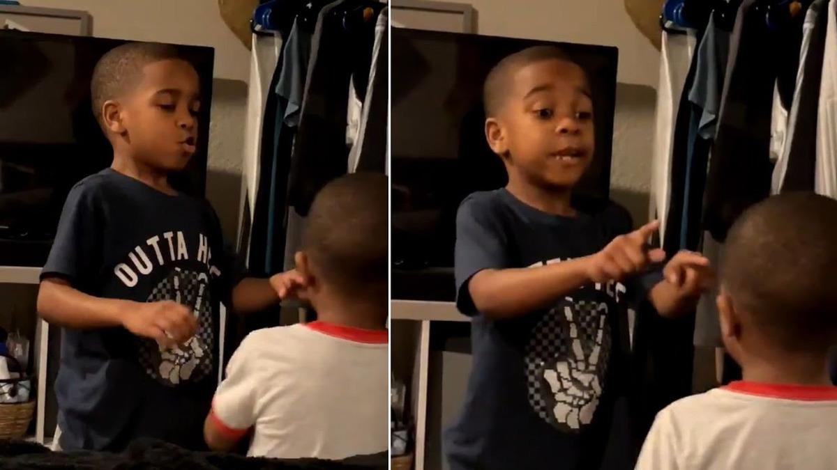 6χρονος μαθαίνει στον 4χρονο αδερφό του πώς να ηρεμεί όταν έχει νεύρα!