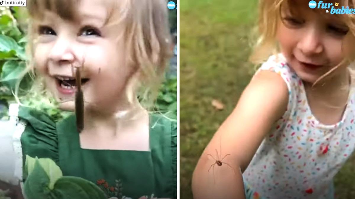 Η αξιολάτρευτη 3χρονη που αγαπά τα... έντομα - δεν τα φοβάται καθόλου!