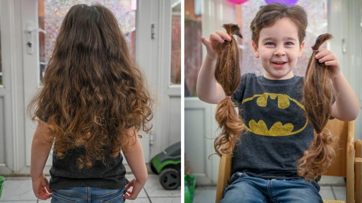 5χρονος έκοψε πρώτη φορά τα μαλλιά του για να τα δωρίσει σε παιδιά με καρκίνο