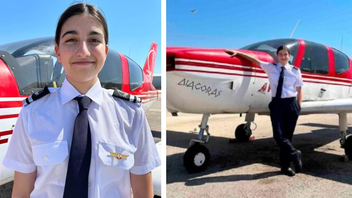 17χρονη μαθήτρια από τη Ρόδο πιλοτάρει αεροπλάνο ολομόναχη!