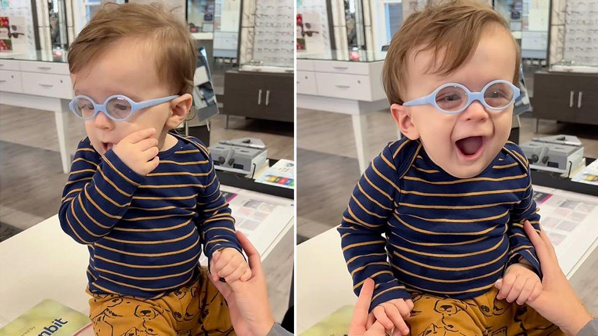 Μωράκι φοράει γυαλιά και βλέπει για 1η φορά τον κόσμο καθαρά!