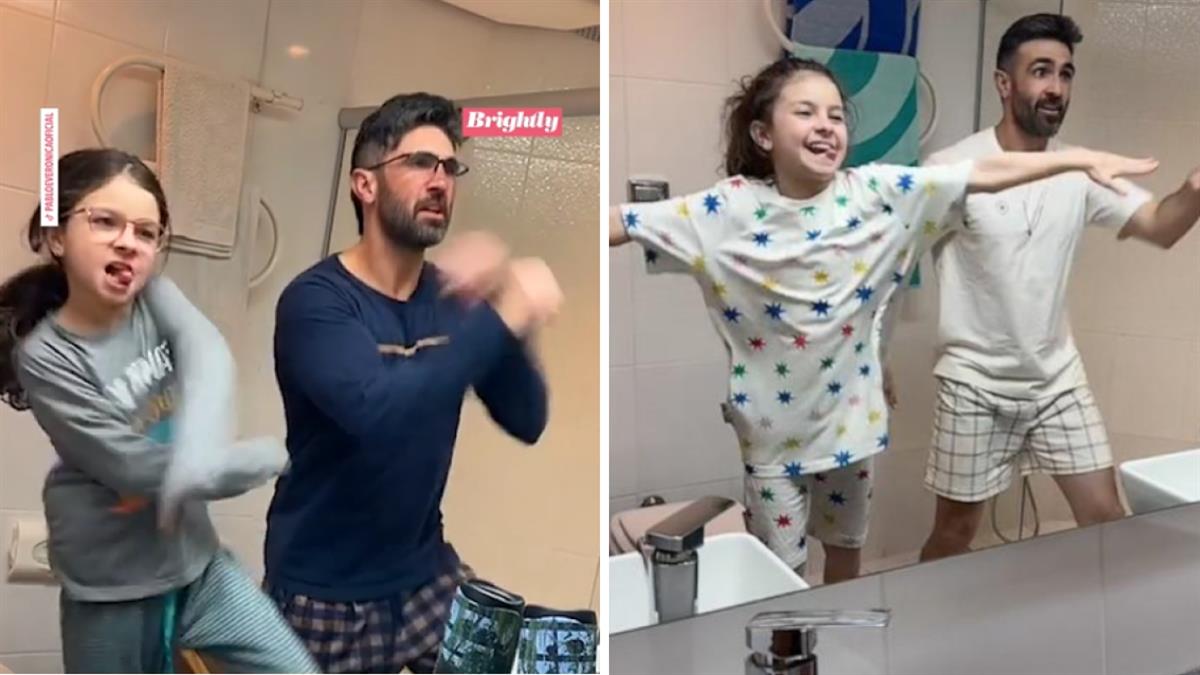 Μπαμπάς και κόρη ξεκινούν κάθε πρωί τη μέρα τους με... χορό στο μπάνιο! 