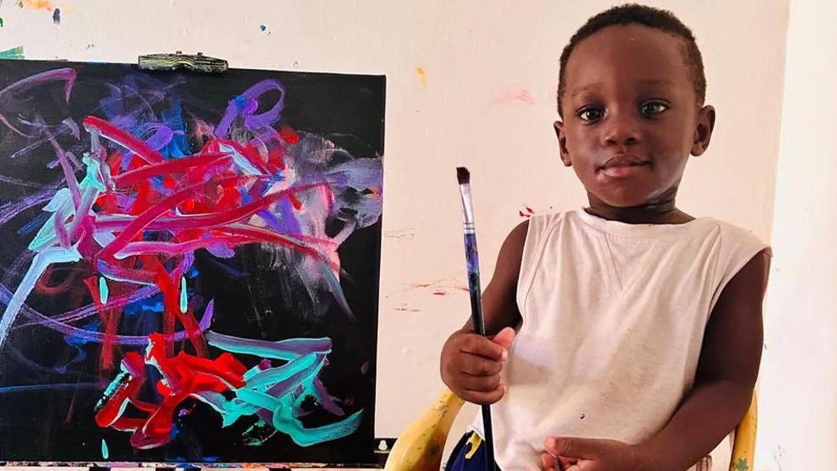 Ο νεότερος ζωγράφος του κόσμου δεν έχει κλείσει καν τα 2 και είναι ήδη επιτυχημένος