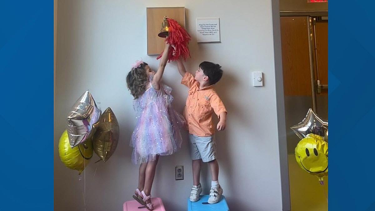 4χρονα φιλαράκια χτύπησαν ταυτόχρονα το καμπανάκι της νίκης μετά από σκληρή μάχη με τον καρκίνο