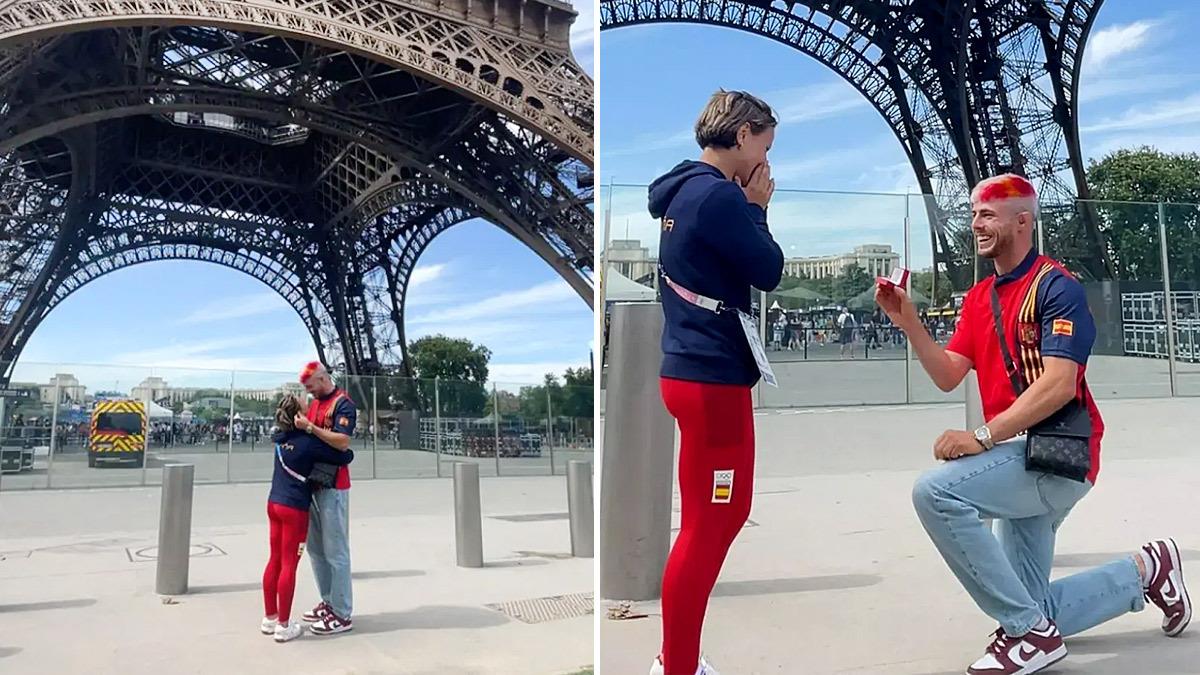 Ολυμπιακοί 2024: αθλήτρια δέχτηκε πρόταση γάμου μπροστά από τον πύργο του Άιφελ!