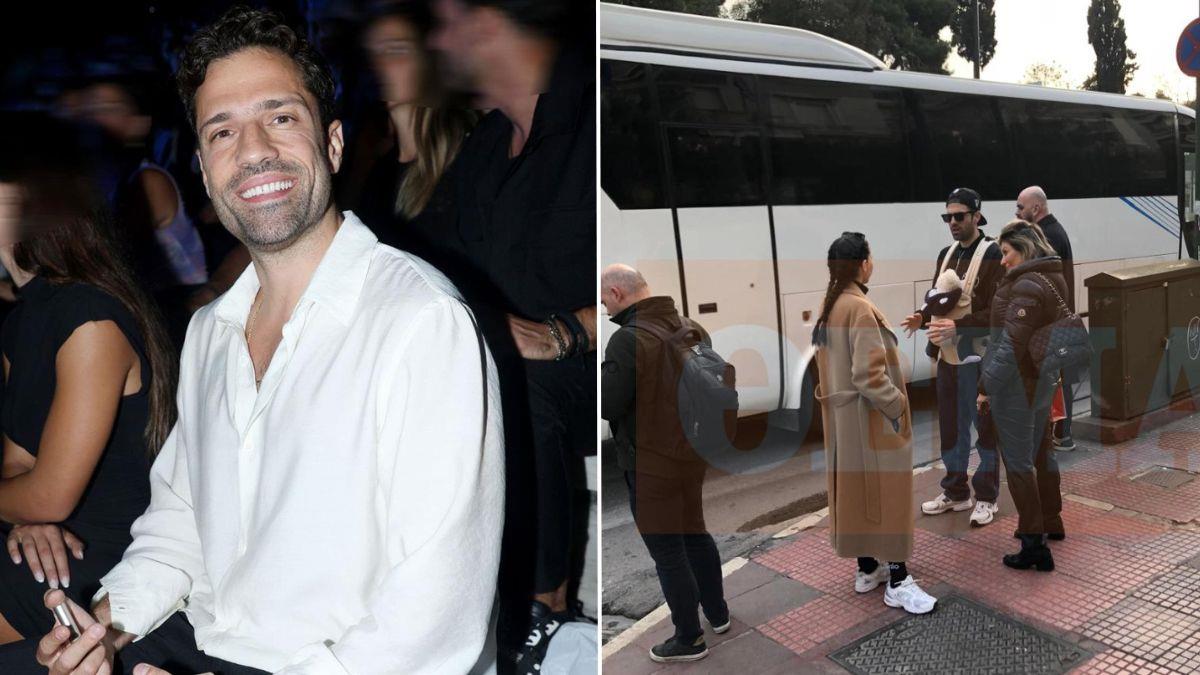 Πανευτυχής μπαμπάς ο Κ. Αργυρός: έβγαλε βόλτα τον γιο του με τον μάρσιππο