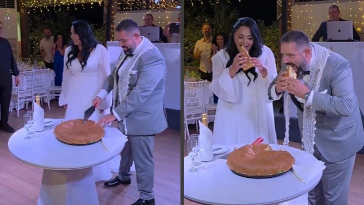 Το... ζευγάρι της χρονιάς: αντί για γαμήλια τούρτα, έκοψαν τεράστιο burger!