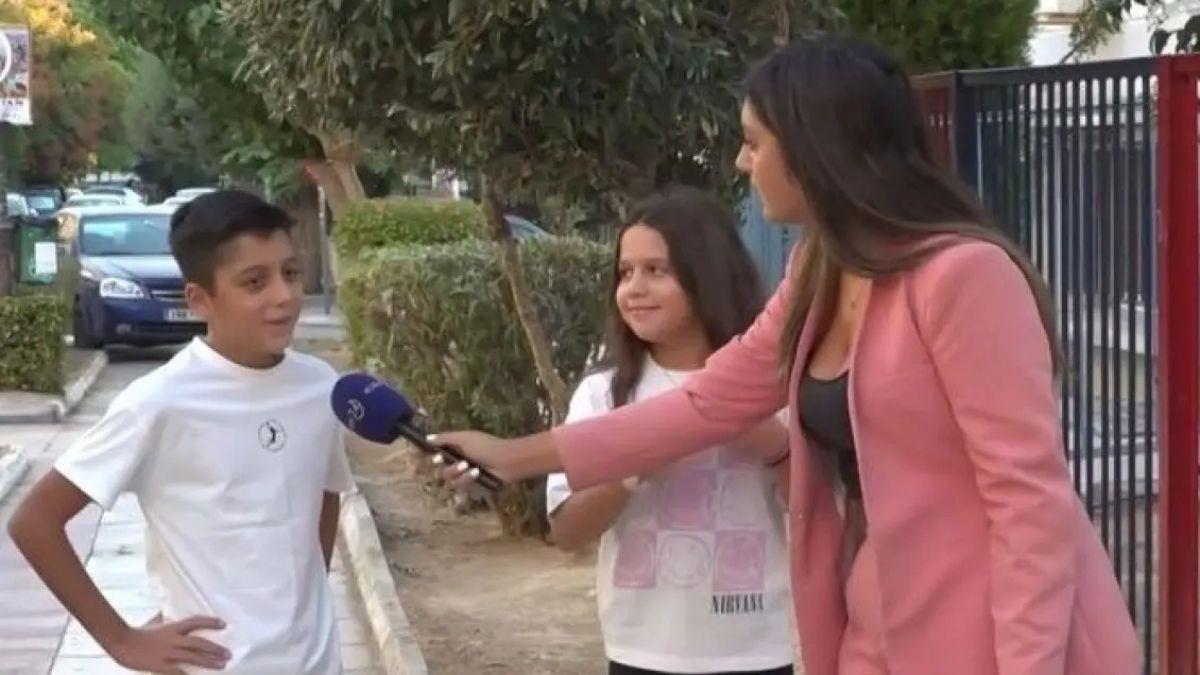 Μαθητής για την 1η μέρα στο σχολείο: «χάλια, δεν μου αρέσει, ήθελα κι άλλες διακοπές»