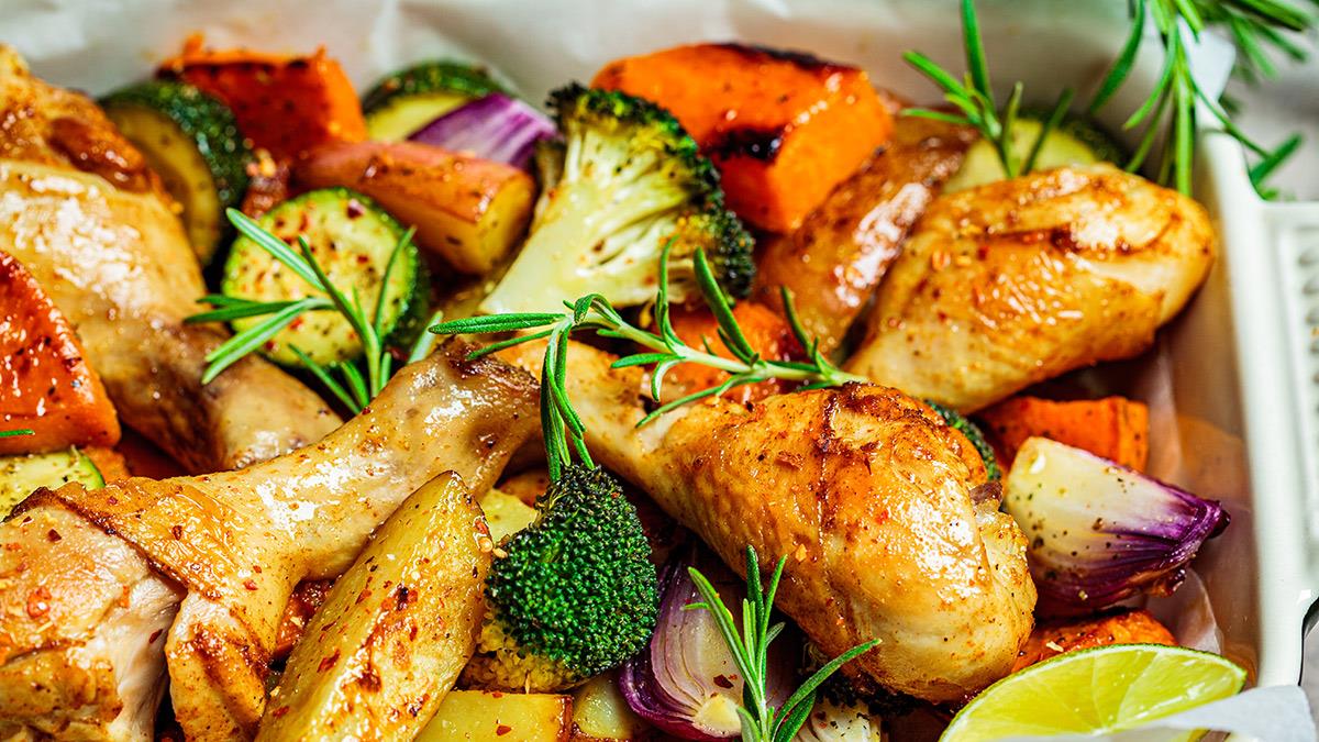 Κοτόπουλο στο φούρνο με λαχανικά