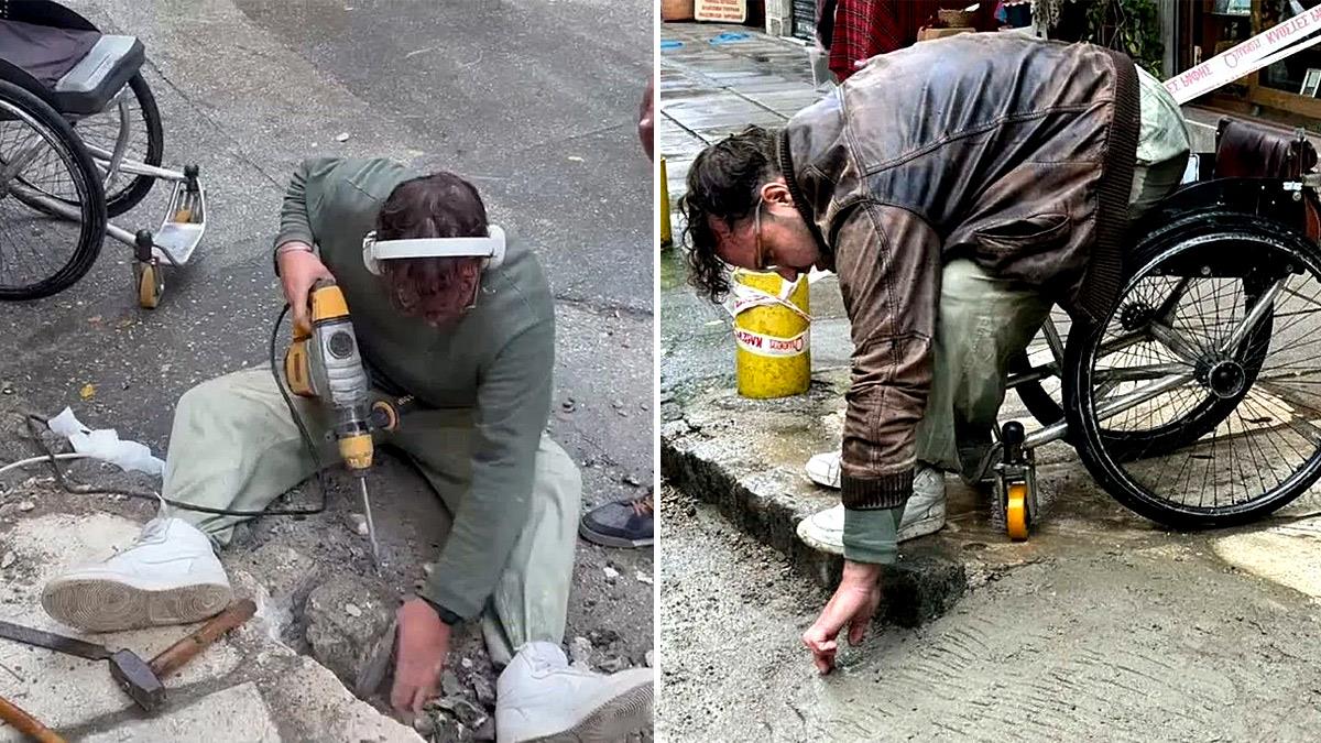 Ο Κωνσταντίνος με κινητική αναπηρία έφτιαξε μόνος του ράμπα σε πεζοδρόμιο!