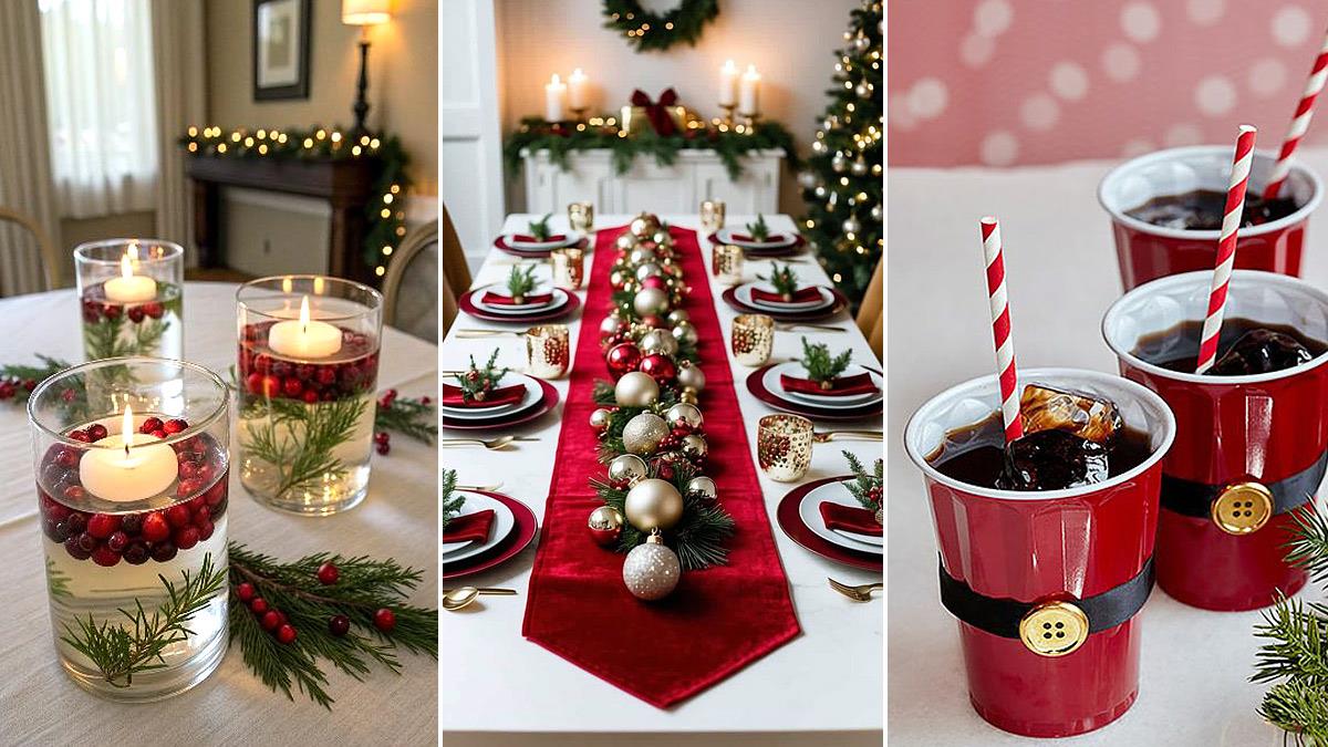 Πώς να στολίσεις το γιορτινό τραπέζι με απλά υλικά