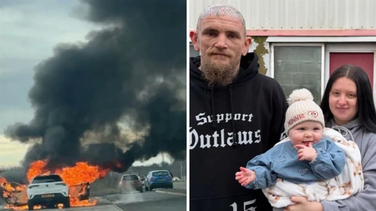 Περαστικοί έσωσαν μωρό 9 μηνών από αυτοκίνητο που τυλίχτηκε στις φλόγες!