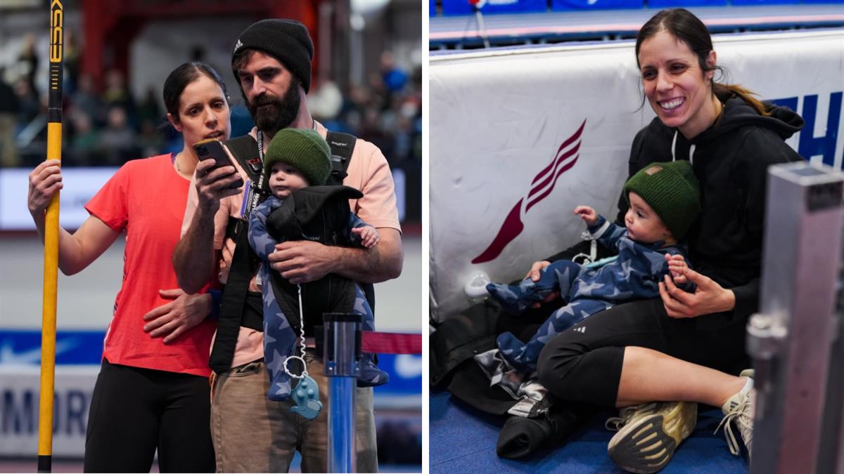 Κατερίνα Στεφανίδη: στον 1ο της αγώνα μετά τη γέννα, αγκαλιά με τον γιο της