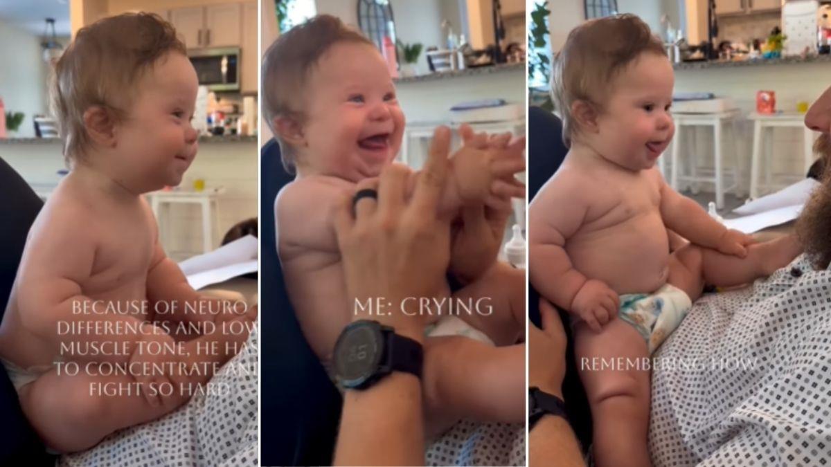 Mωράκι με σύνδρομο Down φωνάζει για 1η φορά τον μπαμπά του κι εκείνος λιώνει!