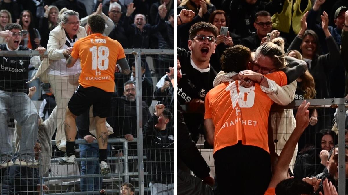 Τελικός ποδοσφαίρου: πανηγύρισε το γκολ του στην αγκαλιά της μαμάς του!