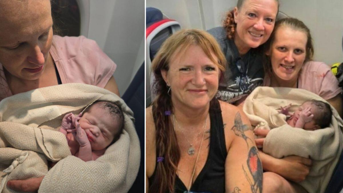 Μαμά γέννησε τη... βιαστική κορούλα της κατά τη διάρκεια πτήσης!