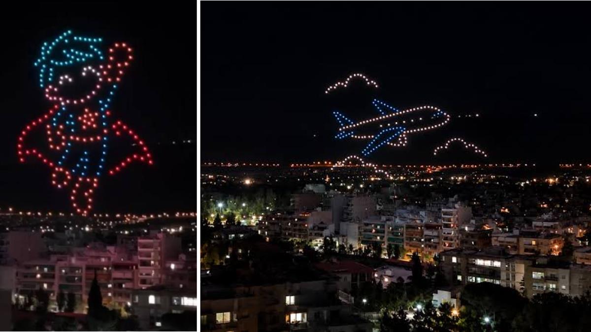 Παίδων «Αγία Σοφία»: οι ζωγραφιές των παιδιών έγιναν σόου με drones και φώτισαν τον ουρανό!
