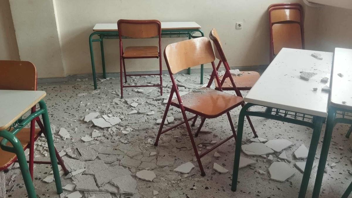 Έπεσε το ταβάνι σε δημοτικό και έστειλαν στο πειθαρχικό τους... δασκάλους!