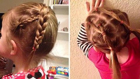 Single μπαμπάς μαθαίνει κομμωτική για χάρη της 3χρονης κόρης του!