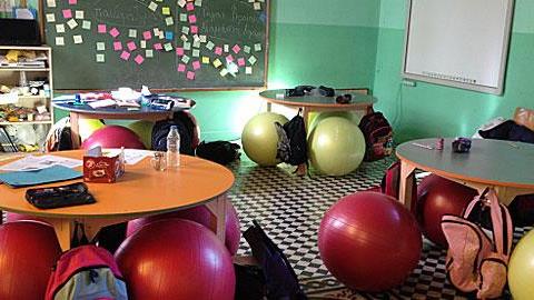 Ρέθυμνο: Ένα σχολείο χωρίς... καρέκλες!