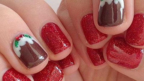 25 εντυπωσιακά χριστουγεννιάτικα σχέδια για νύχια