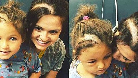 Μαμά ξυρίζει το κεφάλι της για να συμπαρασταθεί στην κόρη της!