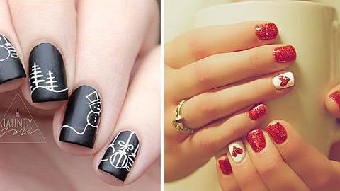 15 εντυπωσιακά σχέδια μανικιούρ με... άρωμα Χριστουγέννων!