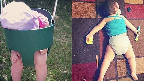 16 παιδιά που παίρνουν έναν υπνάκο... όπου βρουν!