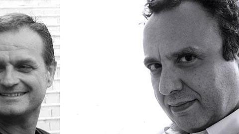 Ο Κυριάκος Μητσοτάκης στο Public Συντάγματος με τον Μάκη Προβατά και τον Χρήστο Χωμενίδη