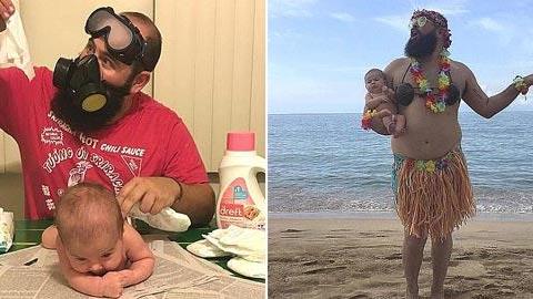 Μπαμπάς και κόρη ποζάρουν στον φακό και το αποτέλεσμα είναι ξεκαρδιστικό!