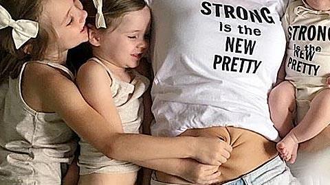 «Έχω 4 παιδιά και καμαρώνω για την πλαδαρή κοιλιά μου!»