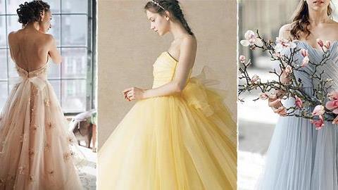 14 πανέμορφα νυφικά σε παστέλ αποχρώσεις
