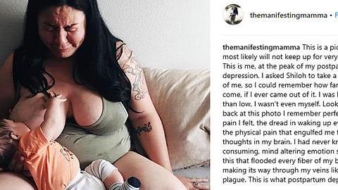 Το πρόσωπο της επιλόχειας κατάθλιψης σε μία φωτογραφία